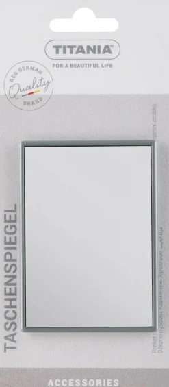 Taschenspiegel 8.5x6 cm grau