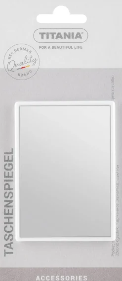 Taschenspiegel 8.5x6 cm weiß
