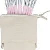 10-teiliges Make-up-Pinselset mit Etui, rosa