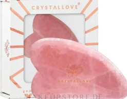 Verjüngender und beruhigender Massagestein für Gesichts- und Dekolleté aus Rosenquarz