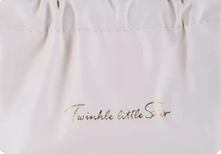 Wasserdichter Kulturbeutel 'Twinkle Little Star', Größe S, KS147B, weiß