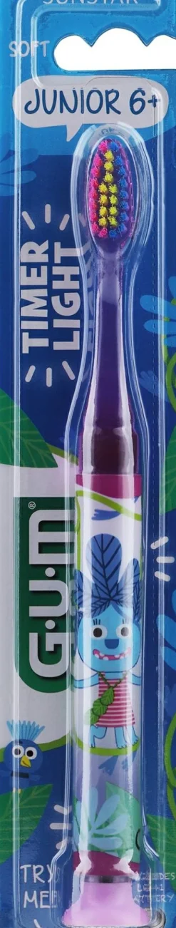 Zahnbürste Junior Monster Light-Up dunkelviolett
