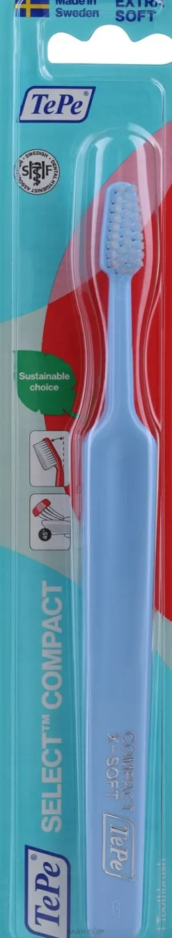 Zahnbürste Select Compact Extra Soft sehr weich blau