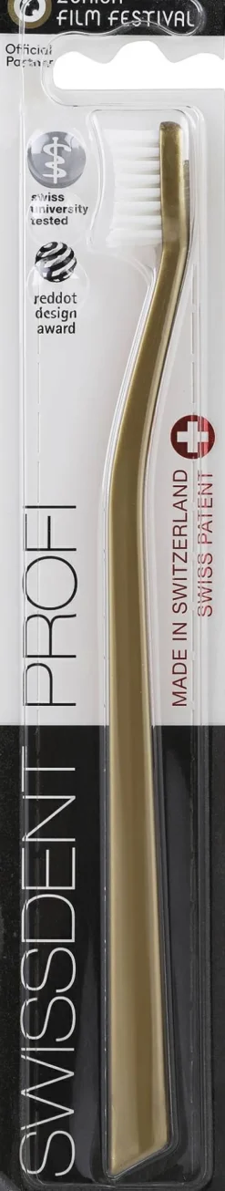 Zahnbürste weich gold
