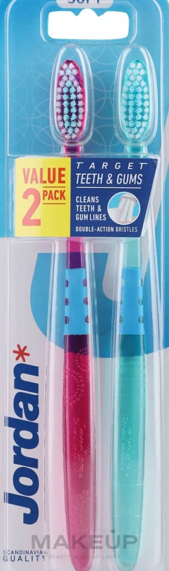 Zahnbürste weich Target Teeth & Gums violett, grün 2 St.