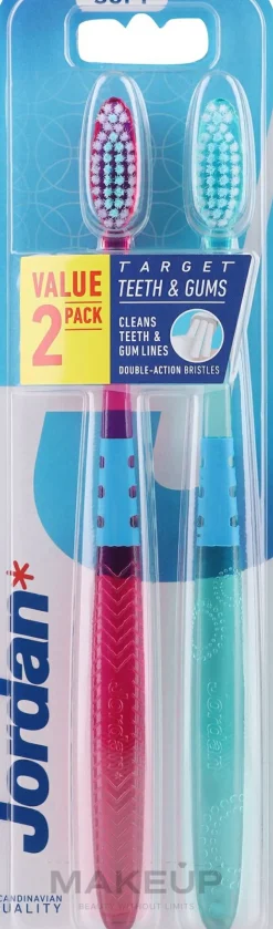 Zahnbürste weich Target Teeth & Gums violett, grün 2 St.