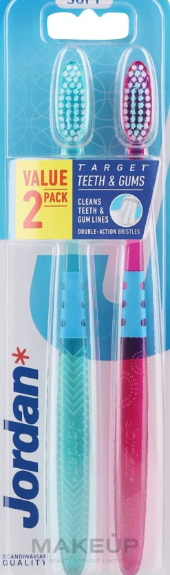 Zahnbürste weich Target Teeth & Gums violett, grün 2 St.