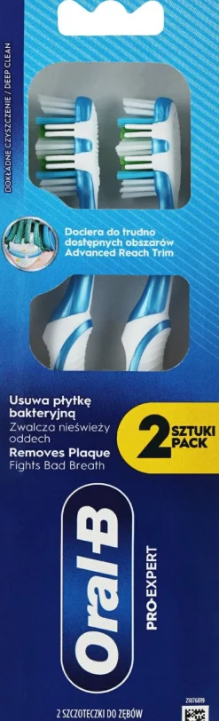 Zahnbürstenset, mittlere Borstenhärte, blau