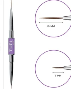 Zweiseitiger Liner-Pinsel für Maniküre 7mm/15mm