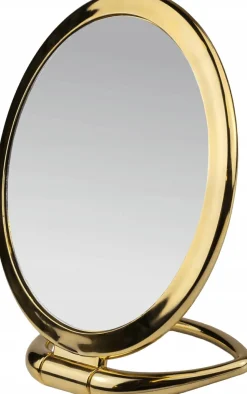 Zweiseitiger Tischspiegel, golden